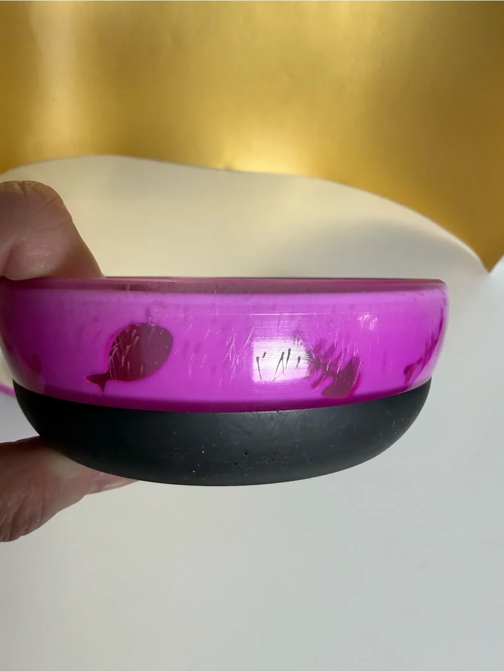 Anti-Slip/Anti-Flip pets Bowls in Blue, Orange & Purple, Small cats and dogs